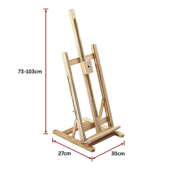 Tabletop Easel Wood Studio H Frame Artist Painting Display Stand For Art Wedding Shop Use