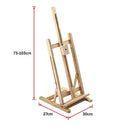 Tabletop Easel Wood Studio H-Frame Artist Art Display Painting Shop Tripod Stand Wedding-12