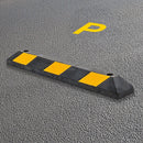 90cm Heavy Duty Rubber Curb Parking Guide Wheel Driveway Stopper Reflective Yellow-13