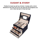 Jewellery Storage Box Girls Rings Necklaces Display Organiser Storage Case-11