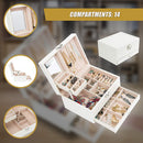 Jewellery Storage Box Girls Rings Necklaces Display Organiser Storage Case-8