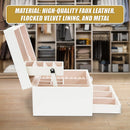 Jewellery Storage Box Girls Rings Necklaces Display Organiser Storage Case-9