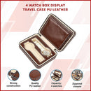 4 Watch Box Display Travel Case PU Leather-3