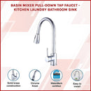 Basin Mixer Pull-Down Tap Faucet -Kitchen Laundry Bathroom Sink-3