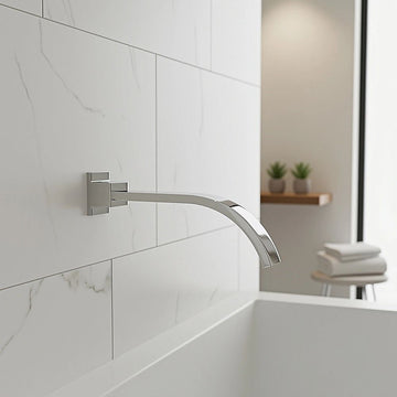 180mm Bath Spout Polished Chrome Finish
