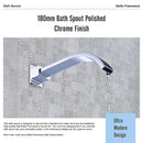 180mm Bath Spout Polished Chrome Finish-9