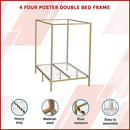 4 Four Poster Double Bed Frame-3