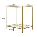 4 Four Poster Double Bed Frame-11