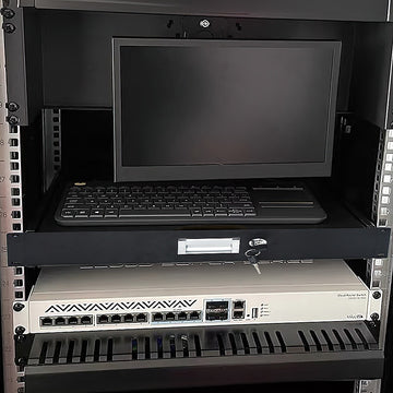 19" Rack Mount 2U Steel Plate DJ Drawer Equipment Cabinet Locking Lockable - 0