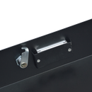 19" Rack Mount 2U Steel Plate DJ Drawer Equipment Cabinet Locking Lockable-7