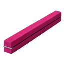 2.2m Gymnastics Folding Balance Beam Pink Synthetic Suede-1