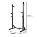 Commercial Squat Rack Adjustable Pair Fitness Exercise Weight Lifting Gym Barbell Stand-12