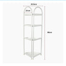 Shower Corner Shelf White Caddy Bathroom Shelves Organiser Bath Storage Rack 4-12