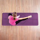 8mm TPE Yoga Mat Exercise Fitness Gym Pilates Non Slip Dual Layer-1