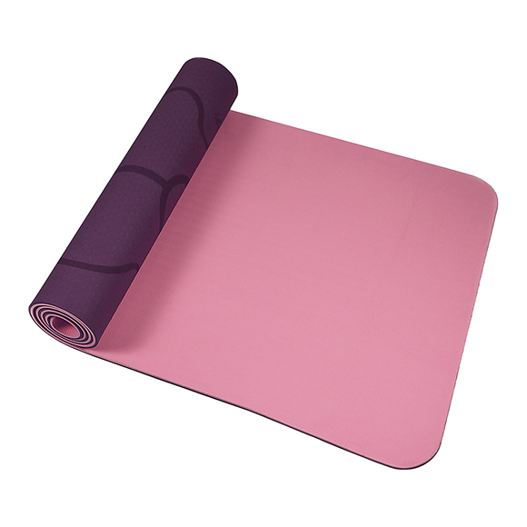 8mm TPE Yoga Mat Exercise Fitness Gym Pilates Non Slip Dual Layer