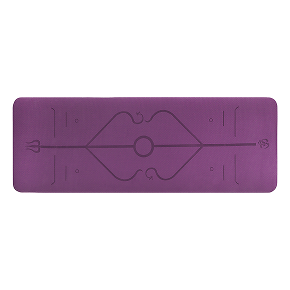 8mm TPE Yoga Mat Exercise Fitness Gym Pilates Non Slip Dual Layer