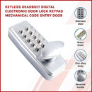 Keyless deadbolt digital electronic door lock keypad mechanical Code Entry Door-3