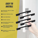 5 x 128mm Kitchen Handle Cabinet Cupboard Door Drawer Handles square Black furniture pulls-9