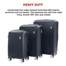Delegate Suitcases Luggage Set 20" 24" 28"Carry On Trolley TSA Travel Bag-4