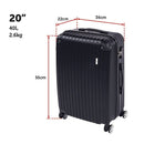 Delegate Suitcases Luggage Set 20" 24" 28"Carry On Trolley TSA Travel Bag-8