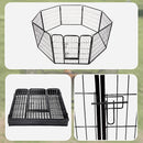 8 Panel Heavy Duty Pet Dog Playpen Puppy Exercise Fence Enclosure Cage-11