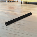 2.4m (8FT) Gymnastics Folding Balance Beam Black Synthetic Suede-5