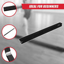 2.4m (8FT) Gymnastics Folding Balance Beam Black Synthetic Suede-8