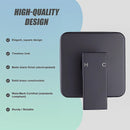 Shower Bath Mixer Tap Bathroom WATERMARK Approved - Electroplated Matte Black-9