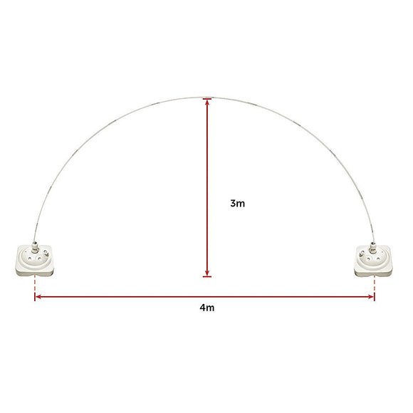 3x4m Full Set Balloon Arch Column Kit Floor Base Stand For Wedding & Party