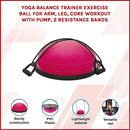 Yoga Balance Trainer Exercise Ball for Arm, Leg, Core Workout with Pump, 2 Resistance Bands-3