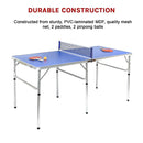 152cm Portable Tennis Table, Folding Ping Pong Table Game Set-10
