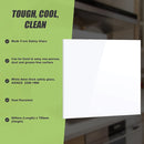 Toughened 60cm x 75cm White Glass Kitchen Splashback-9