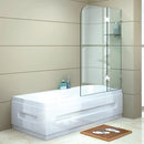 1200 x 1450mm Frameless Bath Panel 10mm Glass Shower Screen By Della Francesca-2