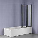 4 Fold Black Folding Bath Shower Screen Door Panel 1000 x 1400mm-5