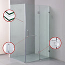 900 x 900mm Frameless 10mm Glass Shower Screen By Della Francesca-4