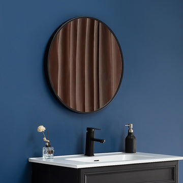 60cm Round Wall Mirror Bathroom Makeup Mirror by Della Francesca - 0