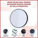 60cm Round Wall Mirror Bathroom Makeup Mirror by Della Francesca-3