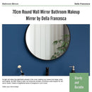 70cm Round Wall Mirror Bathroom Makeup Mirror by Della Francesca-10