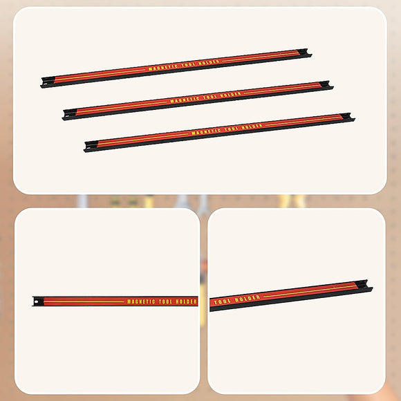 3 x 61cm Magnetic Wall Mounted Tool Holder Storage Organiser Garage Workshop