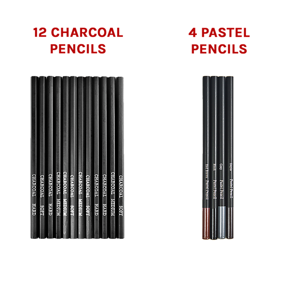 Art Sketch Pencils Oil Drawing Colouring Graphite Charcoal Pencil Set 72pcs/set