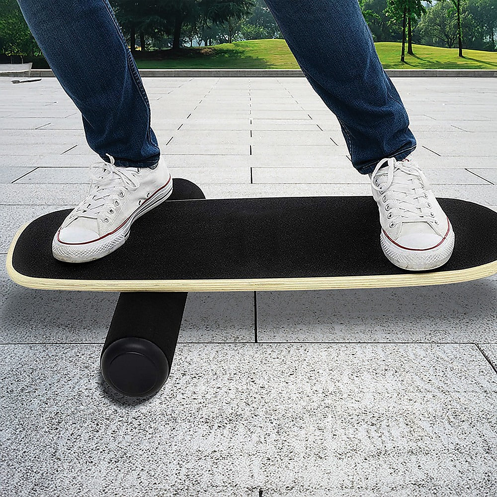 Balance Board Trainer with Stopper Wobble Roller - 0