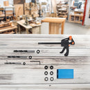 14X Pocket Hole Jig Kit Woodworking Drill Hole Locator Craft Carpenters + F Clip-6