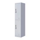 2-Door Vertical Locker for Office Gym Shed School Home Storage-1
