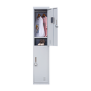 2-Door Vertical Locker for Office Gym Shed School Home Storage-13