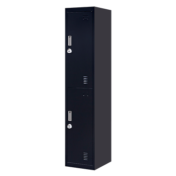 2-Door Vertical Locker for Office Gym Shed School Home Storage