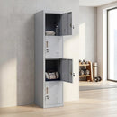 4-Door Vertical Locker for Office Gym Shed School Home Storage-5