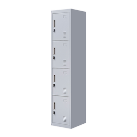 4-Door Vertical Locker for Office Gym Shed School Home Storage