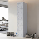6-Door Locker for Office Gym Shed School Home Storage-10