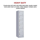 6-Door Locker for Office Gym Shed School Home Storage-8