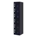 6-Door Locker for Office Gym Shed School Home Storage-1